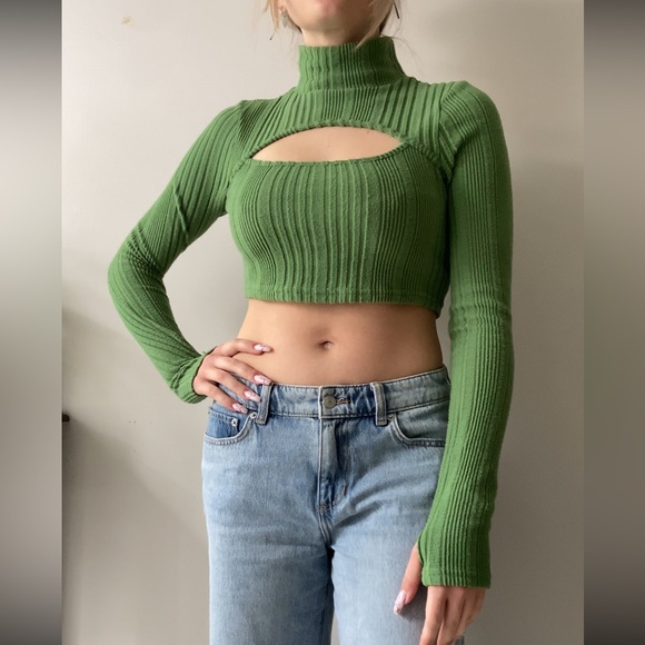 COPY - Cut out cropped long sleeve - Picture 1 of 5